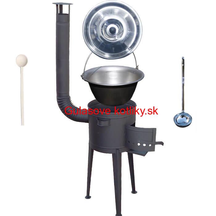 Hrubostenný nerezový kotlík 20 L (1,5 mm) + vysoká kotlina 36 PLUS 600