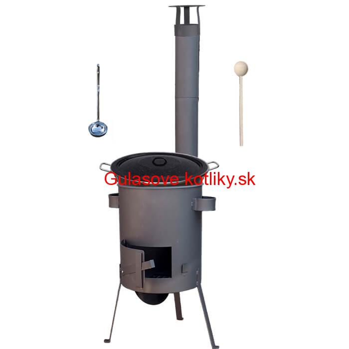 Nerezový kotol 40 L (1,2 mm) + žiaruvzdorná kotlina 45 PLUS 600 4 MM