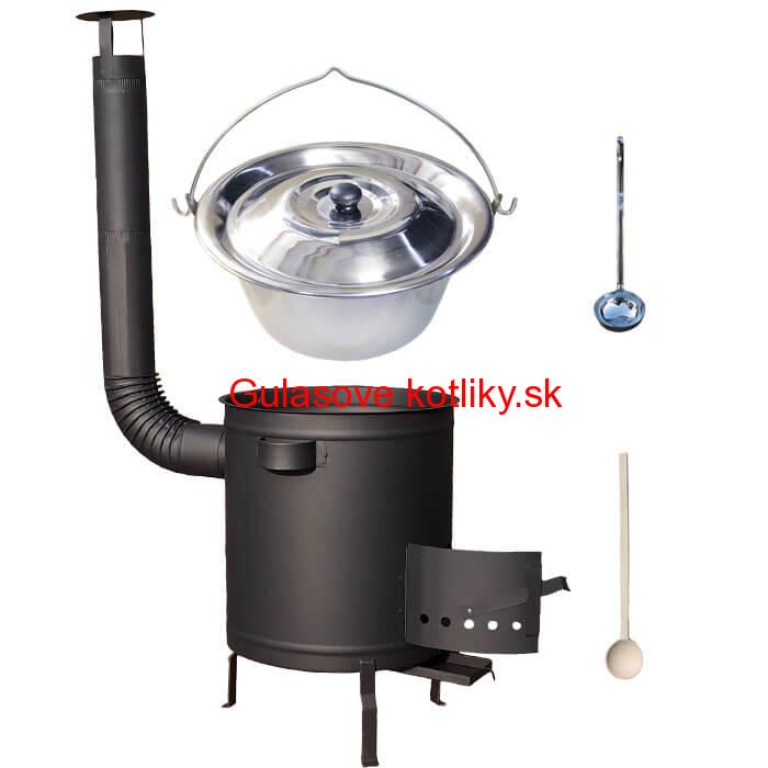 Nerezový kotlík 30 L (1,2 mm) + hrubostenná (1,5 mm) a žiaruvzdorná kotlina 45 PLUS 600
