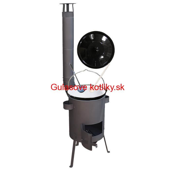 Smaltovaný kotlík 13 L + žiaruvzdorná kotlina 36 PLUS 600 4 MM