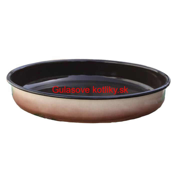 Smaltovaný okrúhly pekáč 34 cm, výška 6 cm