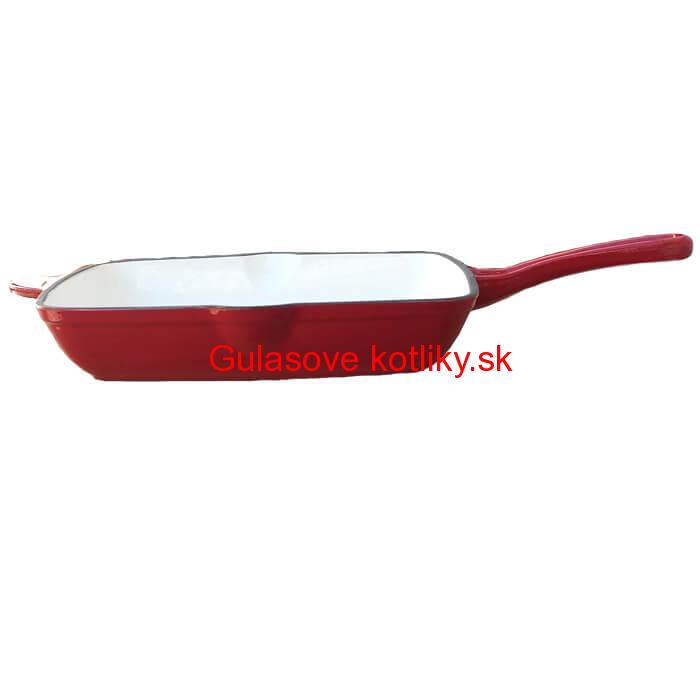 Liatinová panvica na grilovanie so smaltovaným povrchom 26 cm Strong Mold