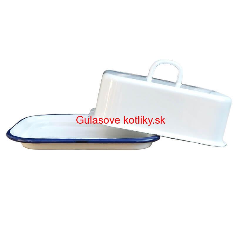 Smaltovaná maselnička - biela