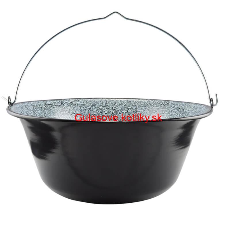 Smaltovaný kotlík 20 L + Nerezová kotlina 42 INOX + vareška + misky 12 ks