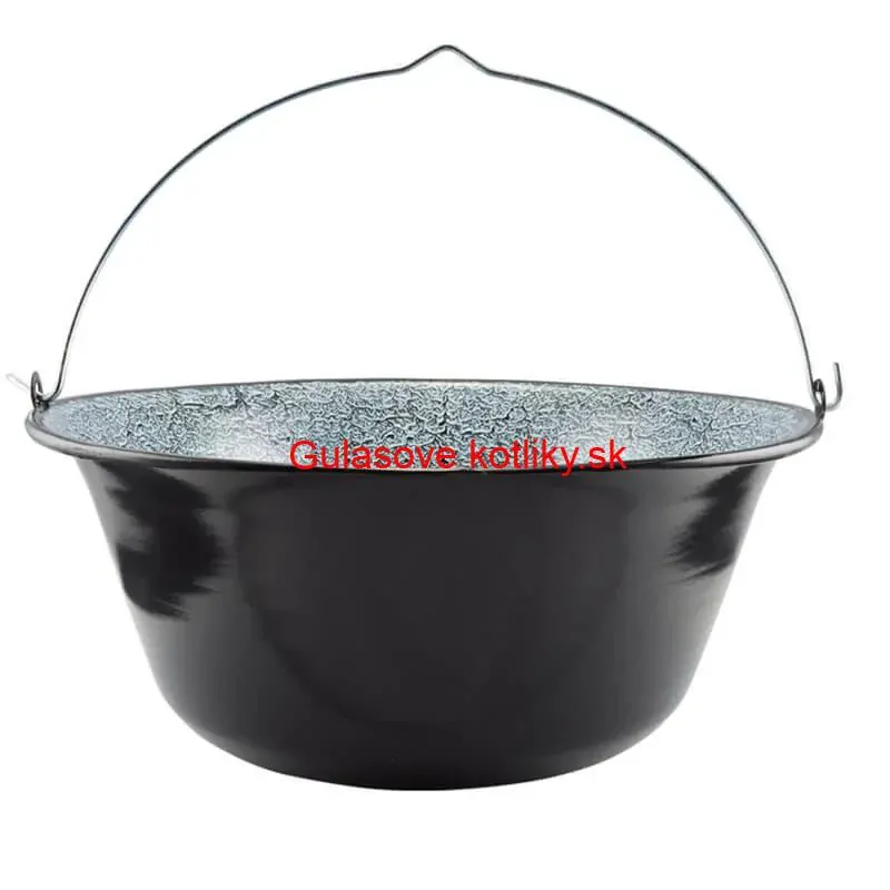 Smaltovaný kotlík 13 L + Nerezová kotlina 36 INOX + misky 12 ks