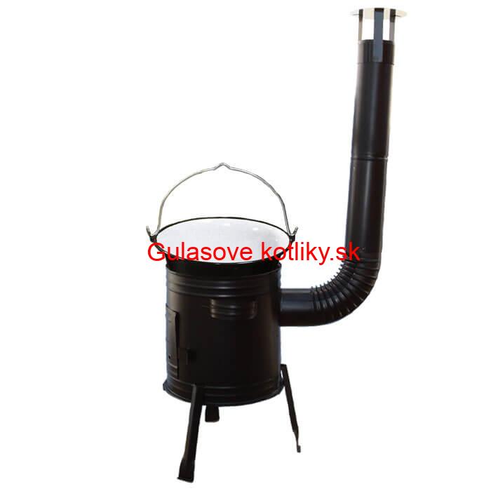 Smaltovaný kotlík 8 L (1,2 mm) + kovová kotlina 31 CLASSIC (KOV) Easy party