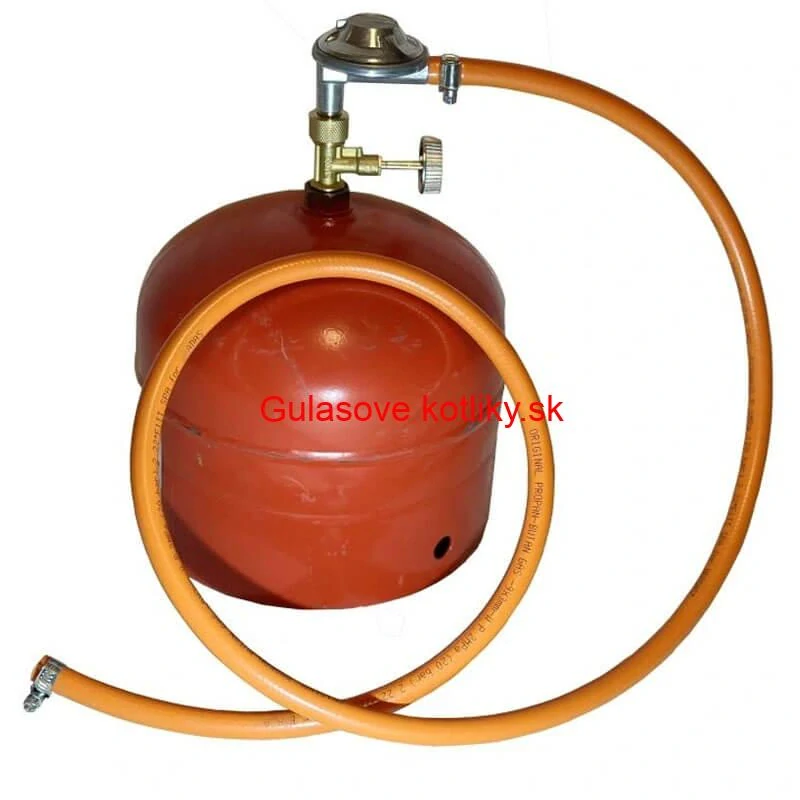Regulátor tlaku plynu pre 2 kg PB fľašu + hadica a ventil