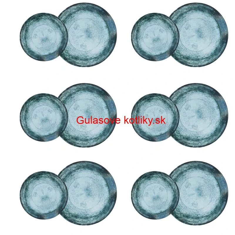 Súprava keramických tanierov 18 ks BLUE