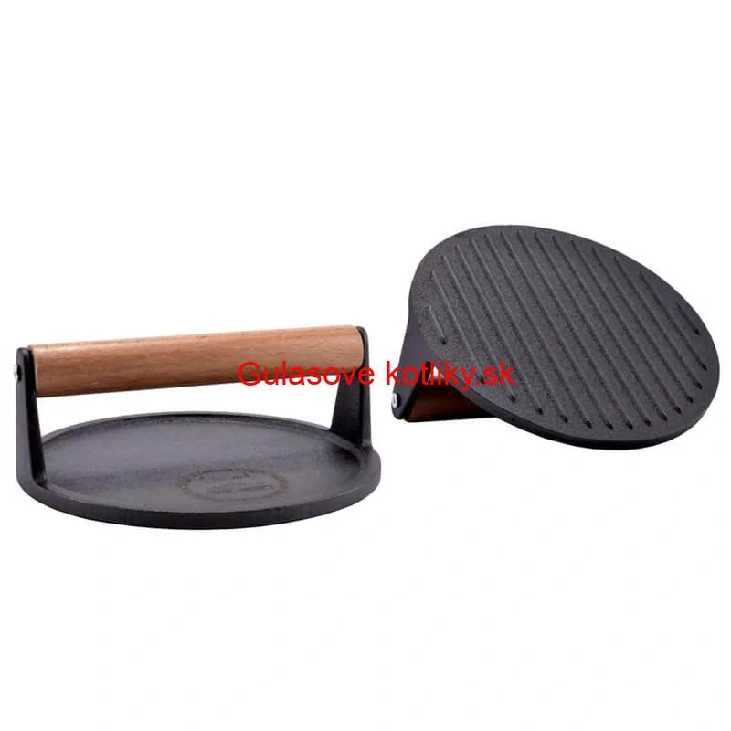 Liatinový lis na mäso 18 cm okrúhly HAMBURGER