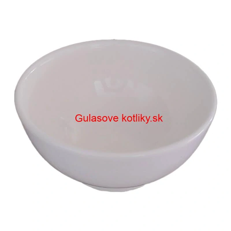Keramické misky na servírovanie gulášu 15 cm 6 ks biele