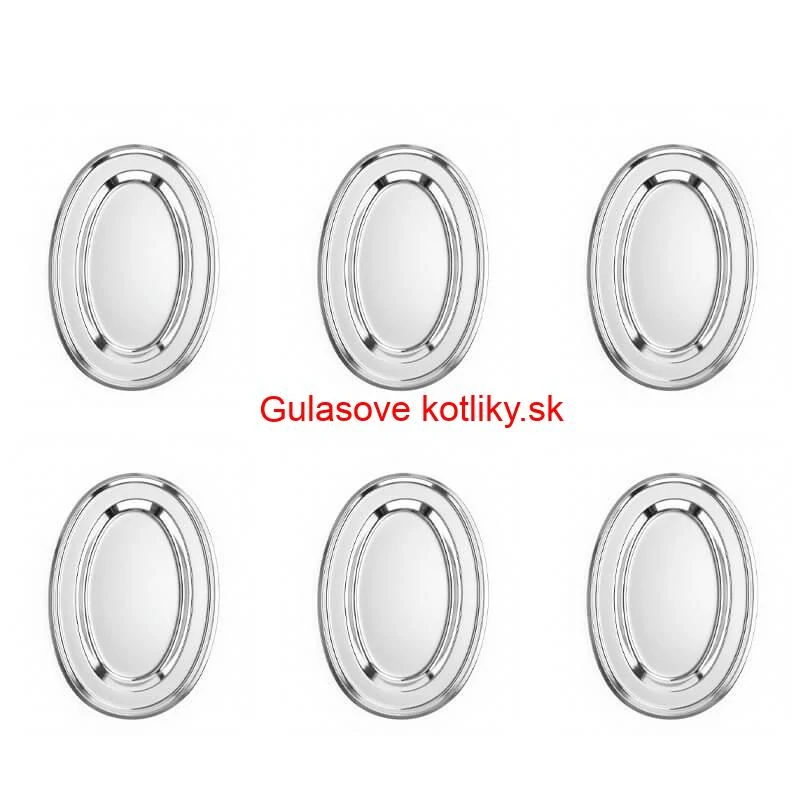 Nerezové podnosy pre catering – set 6 ks (40,5cm) - Servíruj s istotou a štýlom