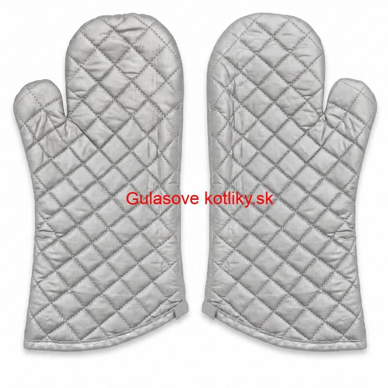 Chňapky strieborné dlhé 35 cm — sada 2 ks