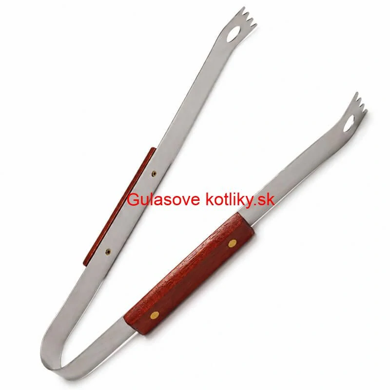 Grilovacie náradie BBQ – súprava 3 ks, nerez a drevo, 33 cm