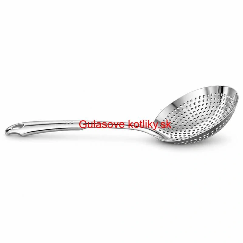 Veľká nerezová penovačka – sitko 19 cm, dĺžka 48 cm