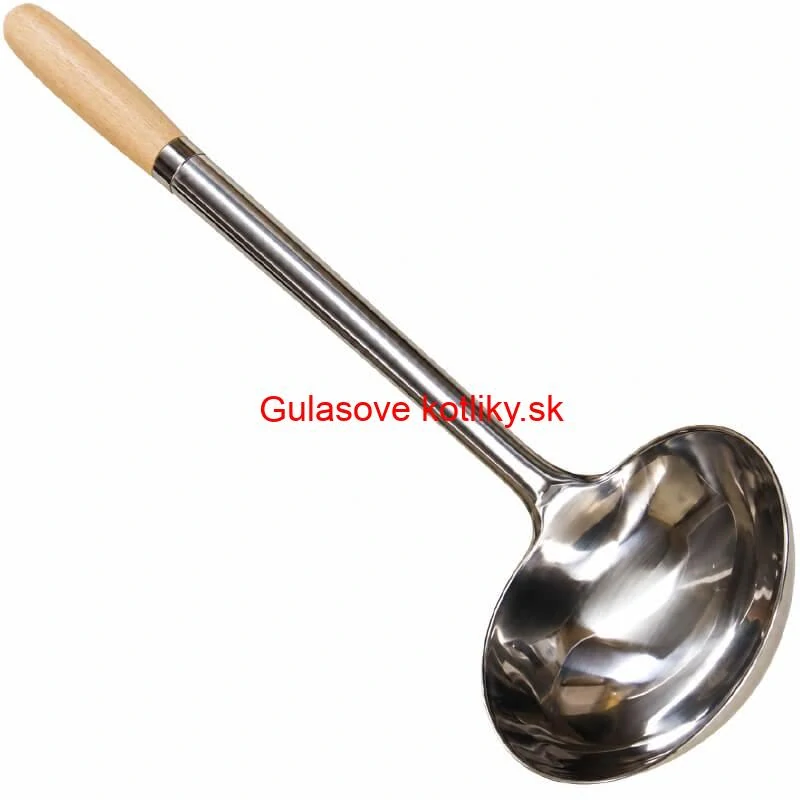 Antikorová naberačka 250 ml s drevenou rúčkou – 51,5 cm