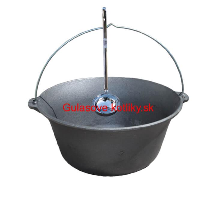 Liatinový kotlík 10,8 L + antikórová naberačka