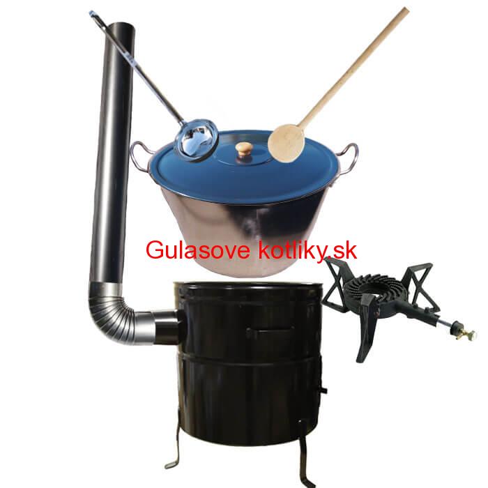 Zabíjačková nerezová súprava 80L MAX + liatinový horák KEMPER