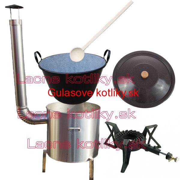 Zabíjačková nerezová súprava 50 L + horák KEMPER