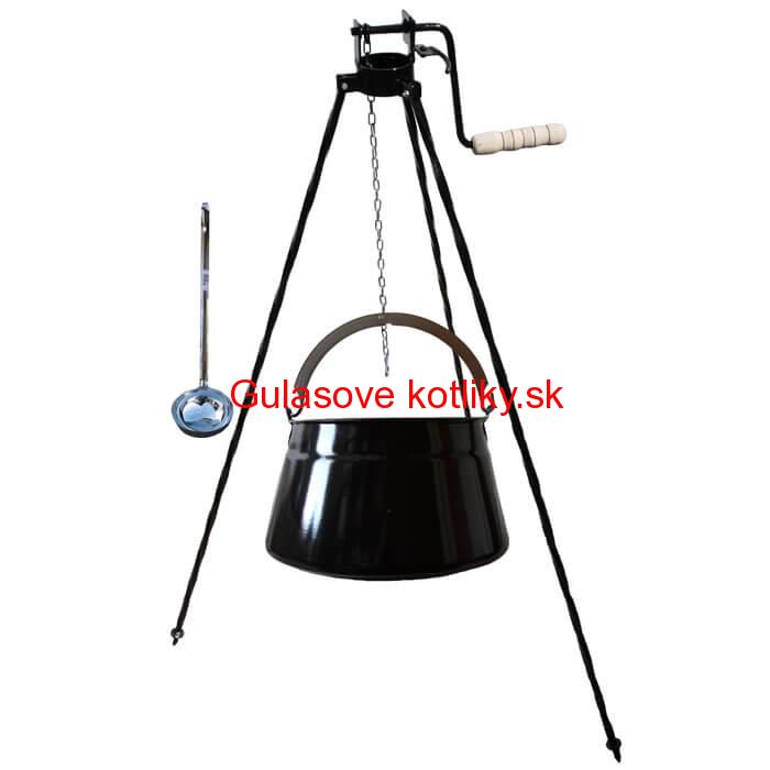 Kotlík na ryby 16 L + trojnožka s kladkou