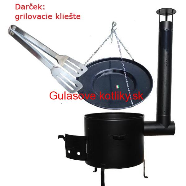 Grilovacia panvica s retiazkou + kotlina 39 cm