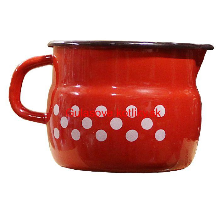 Smaltovaný hrnček s výlevkou 1,5 L