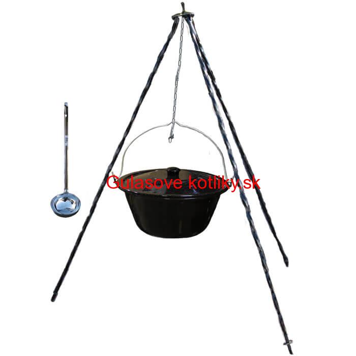 Smaltovaný kotlík 8 L+ pokrievka + stojan