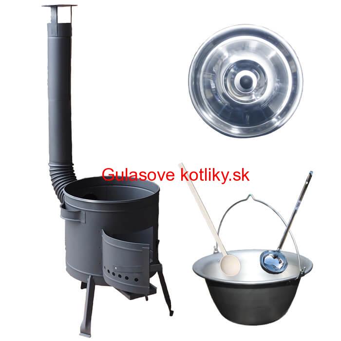 Nerezový kotlík 15 L (1,5 mm) + nízka kotlina 36 cm PLUS 600
