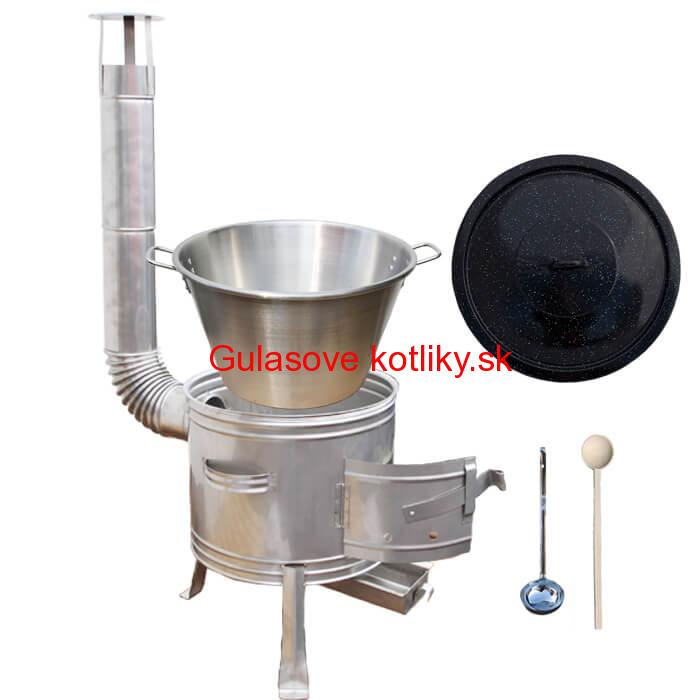 Nerezový kotol 40 L + nerezová kotlina 45 cm TOPLUX