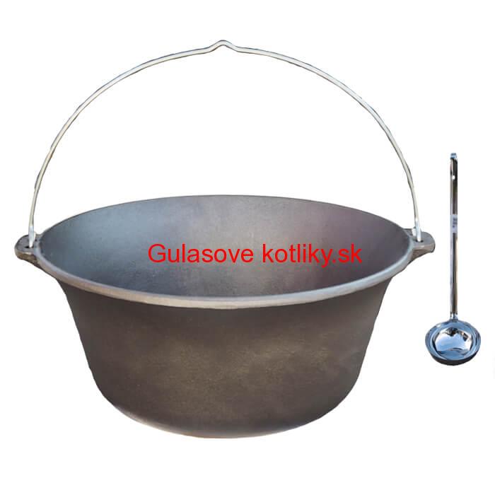 Liatinový kotlík 14,5 L + antikórová naberačka