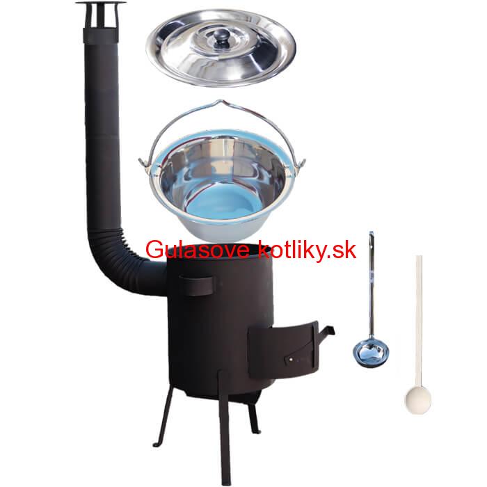 Antikorový kotlík 30 L (1,2 mm) + žiaruvzdorná kotlina 45 PLUS 600 4 MM