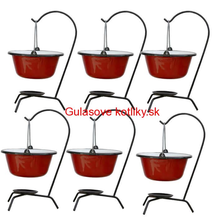 Servírovacia súprava SMALT RED 6 ks