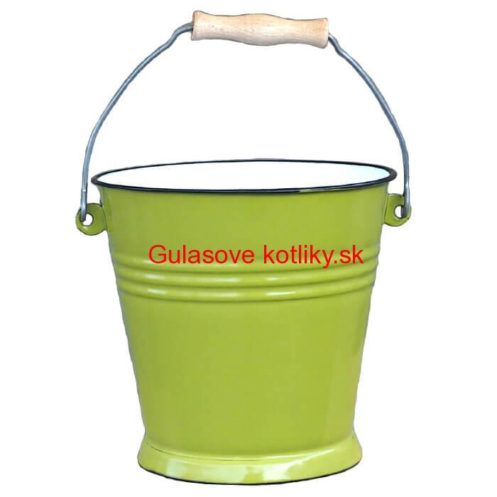 Smaltované vedro 5 l GREEN