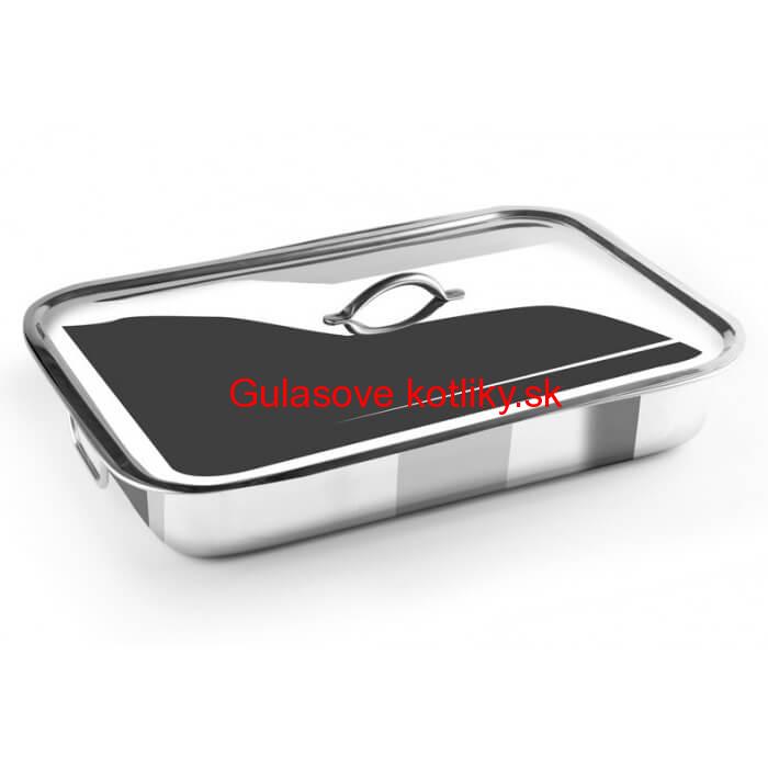Nerezový pekáč s pokrievkou 42 x 31 cm INOX