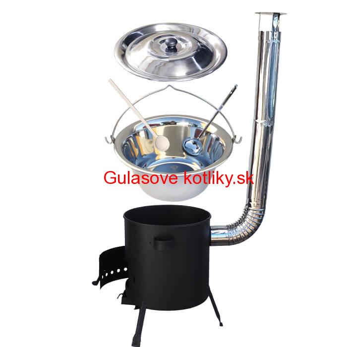 Antikorový kotlík 22 L (0,8 mm) + žiaruvzdorná kotlina (1 mm) 42 PLUS 600