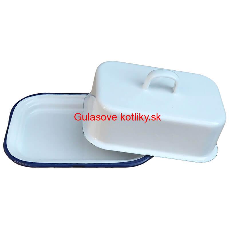 Smaltovaná maselnička - biela