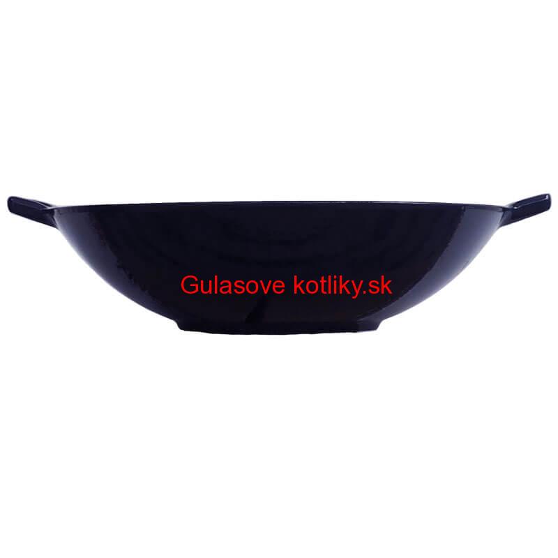 Liatinový wok – smaltovaný povrch 37 cm