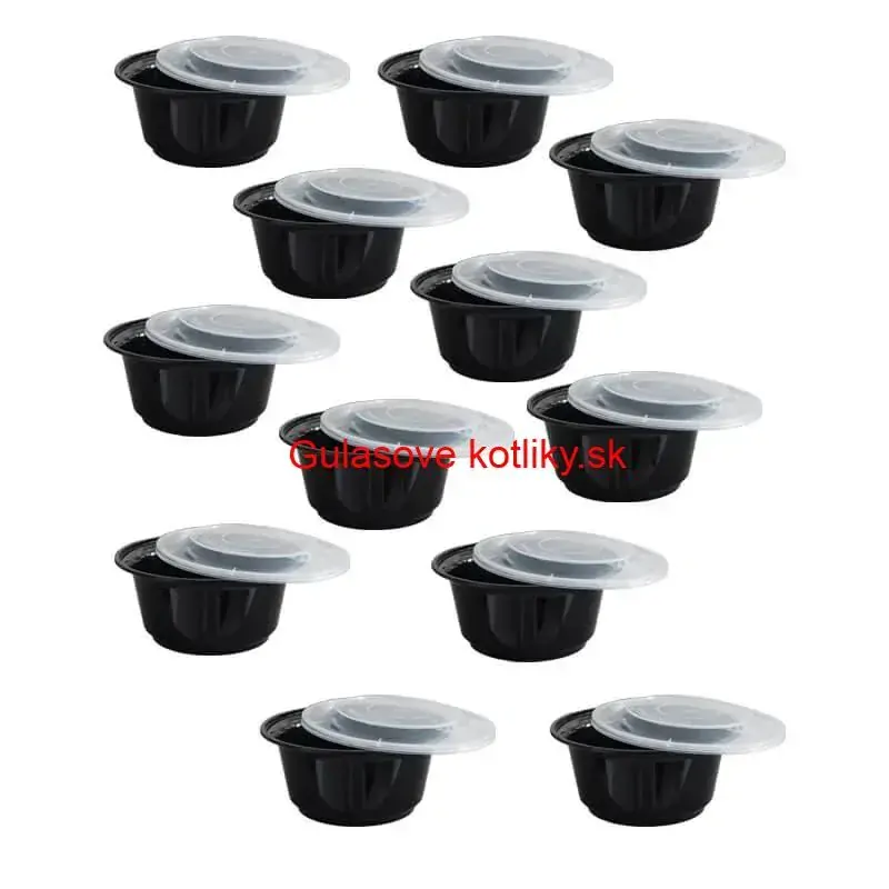 Smaltovaný kotlík 13 L + kovová kotlina 36 KOV + misky 12 ks