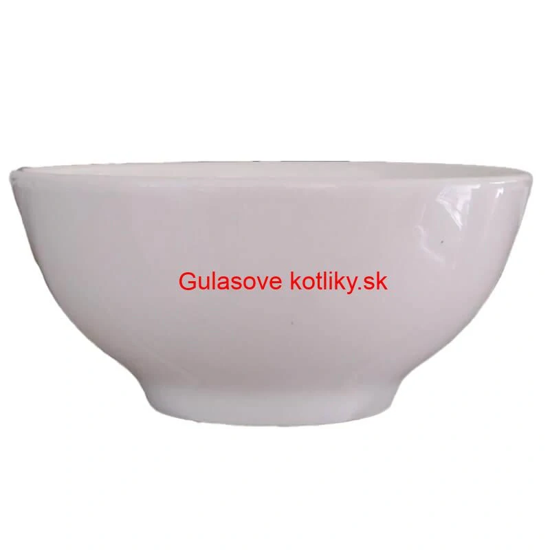 Keramické misky na servírovanie gulášu 15 cm 6 ks biele