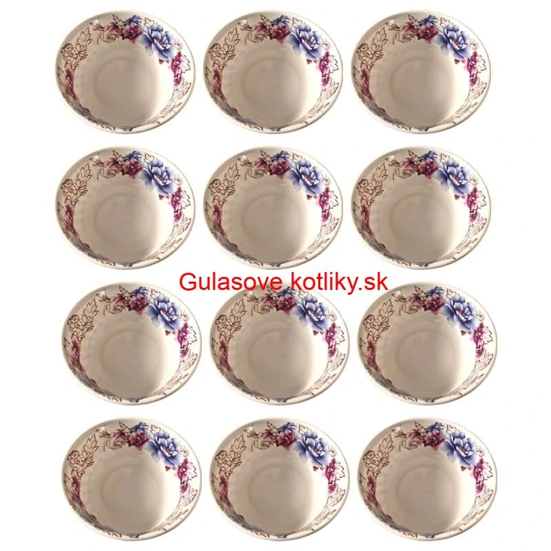 Plastová miska s kvetinovým vzorom (750 ml) – teraz v sade 12 kusov!