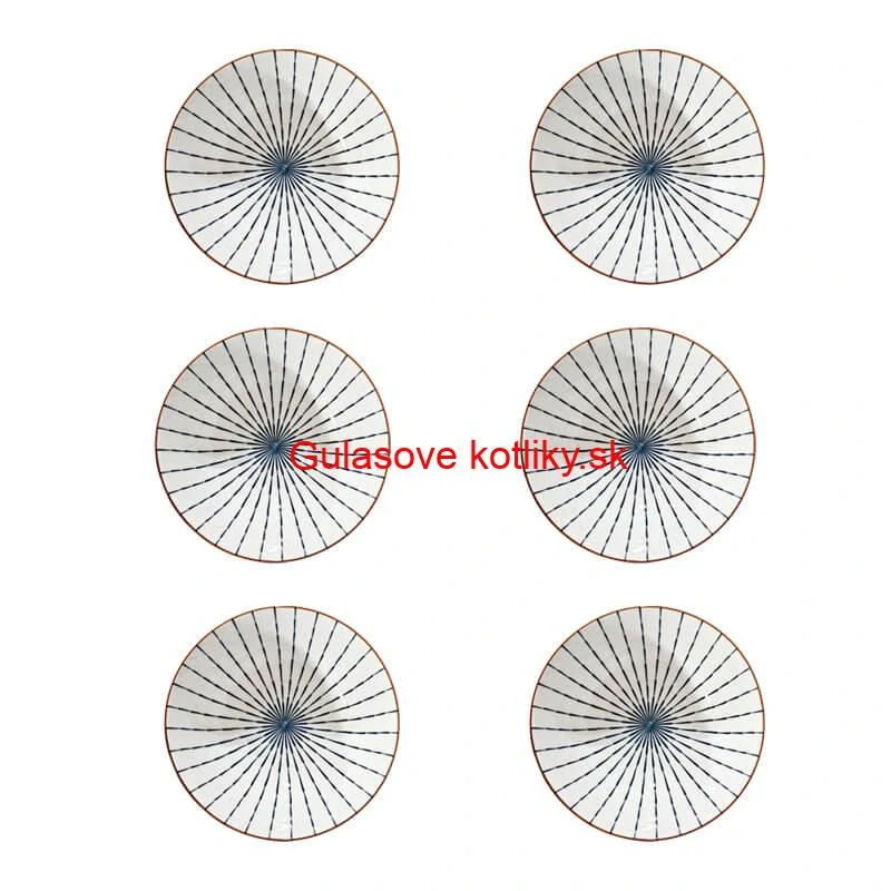 Sada 12 ks veľkých keramických misiek na guláš a polievky, 1 liter