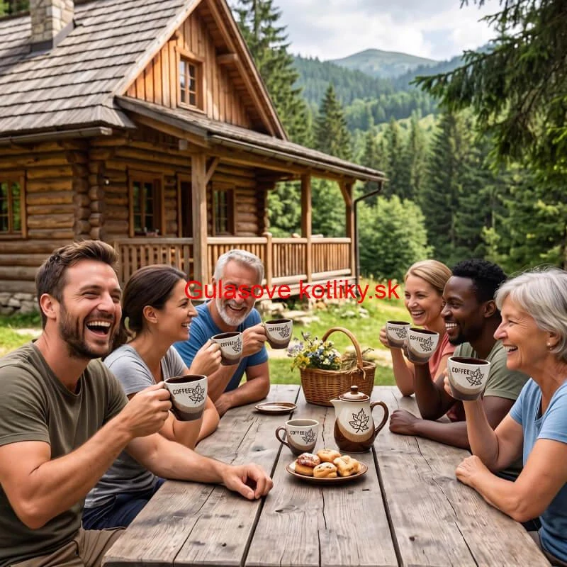 Súprava keramických pohárov na kávu 100 ml 6 ks