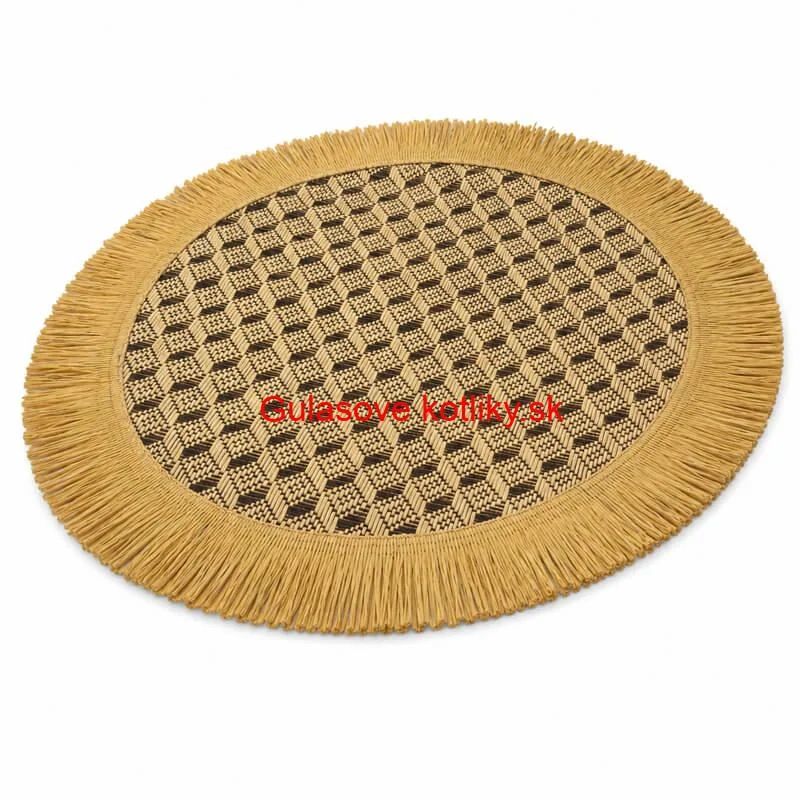 Prírodná podložka pod tanier so strapcami 37 cm