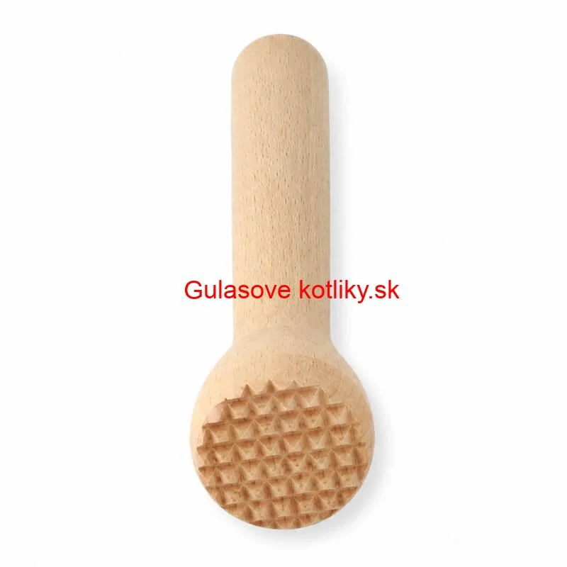 Drevený drvič na cesnak a bylinky 22 cm