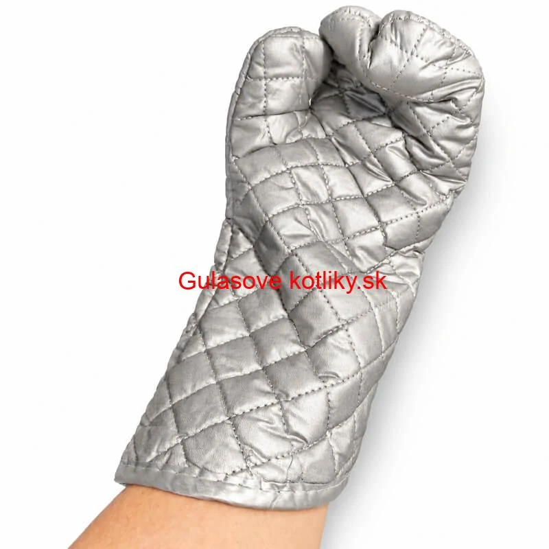 Chňapka strieborná s dlhým rukávom 35 cm
