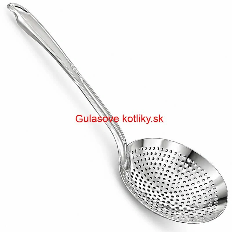 Veľká nerezová penovačka – sitko 19 cm, dĺžka 48 cm