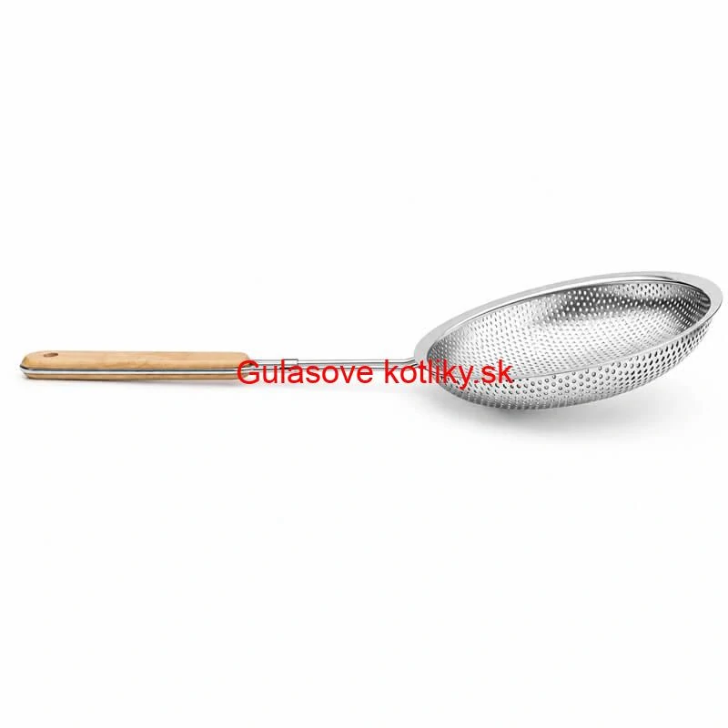 Hliníkové sitko 16 cm s drevenou rúčkou
