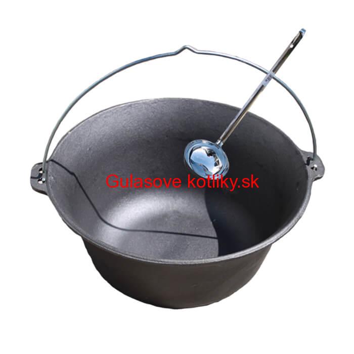 Liatinový kotlík 7,2 L + antikórová naberačka