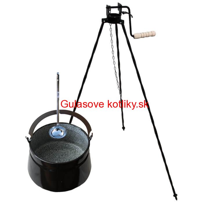 Kotlík na ryby 20 L + trojnožka s kladkou