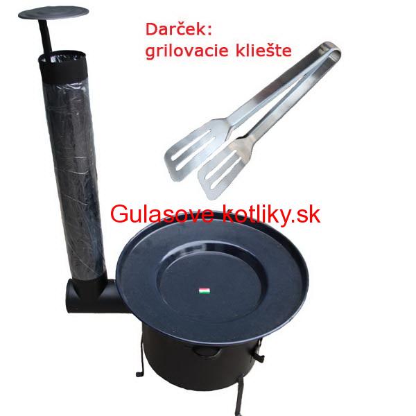 Grilovacia panvica s retiazkou + kotlina 39 cm