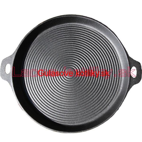 Liatinová doska na grilovanie – guľatá